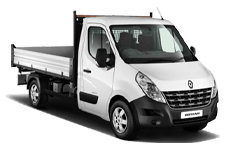 Car Hire Prestwich - White 3.5 Tonne Folkestone Tipper Transit - Van hire Prestwich